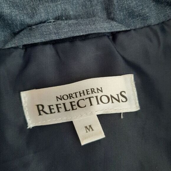 NORTHERN REFLECTIONS Diamond Quilt Full-Zip Vest Blue Sz M - Picture 8 of 9